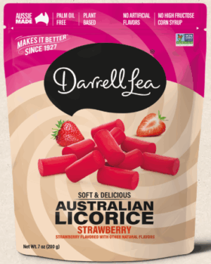 Darrell Lea Soft Australian Licorice Strawberry 7oz 8ct